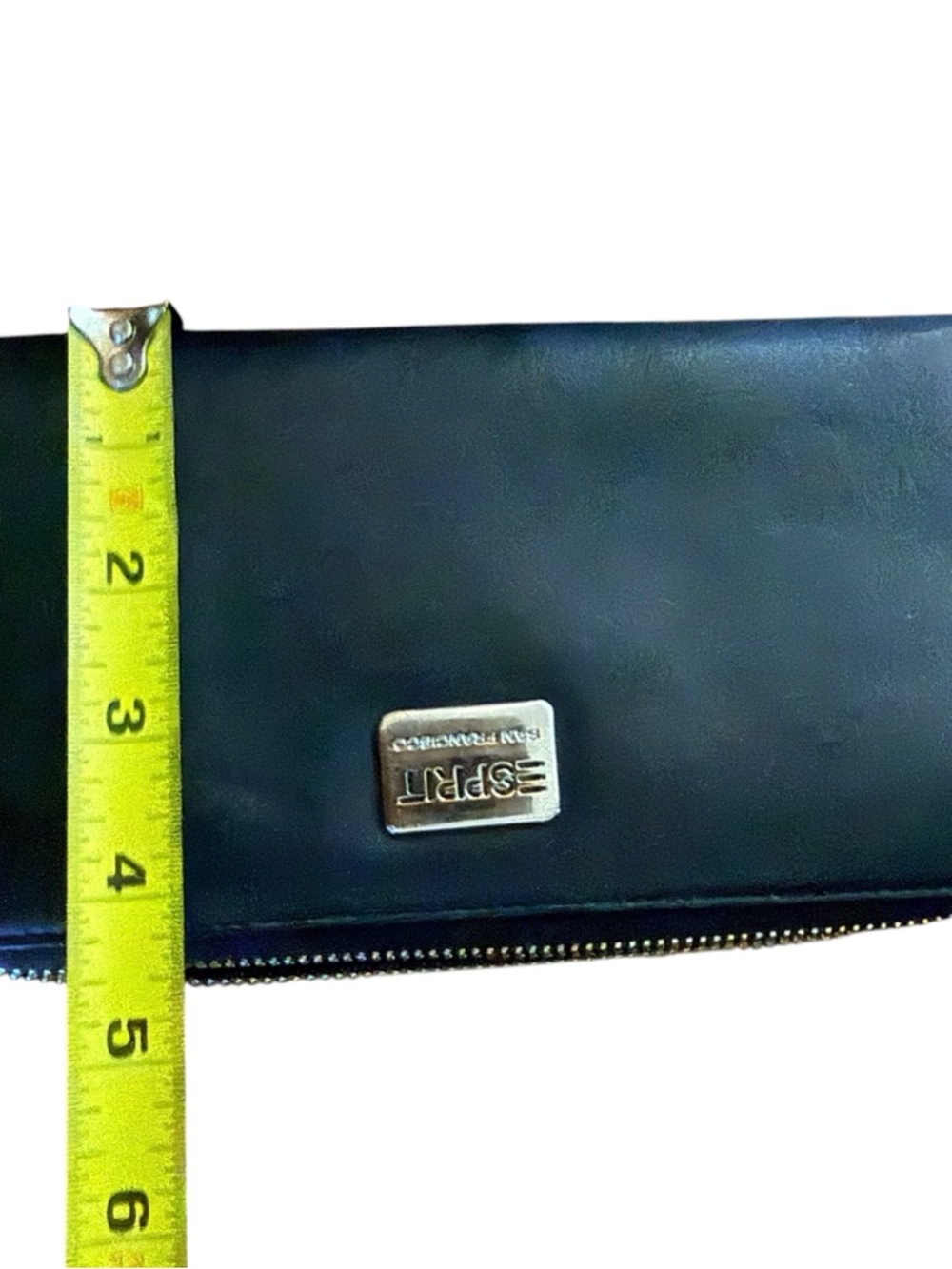 Esprit Black Zip Wallet with Metal Logo - Picture 8 of 9